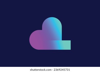 Letter Q love trendy vector logo design
