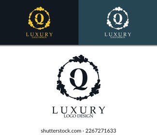 letter Q luxury logo design,suitable for brand identity,logo boutique,logo spa,logo restaurant,logo hotel and etc