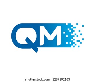Letter Q and M Template Design Vector, Emblem, Concept Design, Creative Symbol, Icon