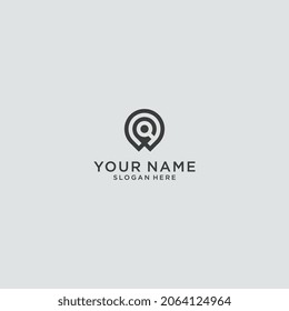 letter Q map creative icon logo design vector