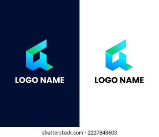 letter q mark modern business logo design template