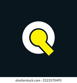 Letter Q Minimal Business Logo | Multicolor Q Letter Typography Symbol