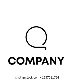 Letter Q Modern Logo initial Design Template sign vector shape