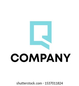 Letter Q Modern Logo initial Design Template sign vector shape