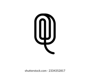 Logo-Design des Buchstaben Q Monogramm