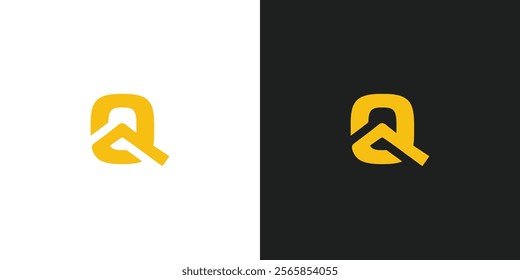 Letter Q with Mountain or Hill Logo Design