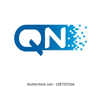 Letter Q and N Template Design Vector, Emblem, Concept Design, Creative Symbol, Icon