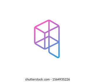 Letra Q o número 9 elementos de plantilla de diseño de icono de construcción
