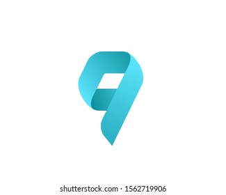 Letter Q or number 9 logo icon design template elements