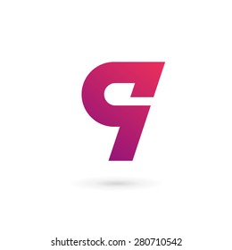 Letter Q number 9 logo icon design template elements 