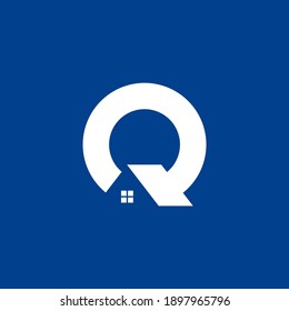 Letter Q or Letter O with Home Logo Design