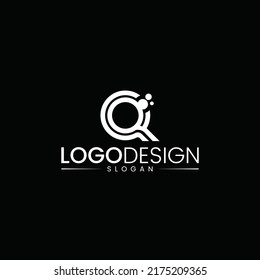 Letter Q or Letter O Logo Design, abstract, minimal, and creative alphabet OQ, Q, O,  Vector logo template elements