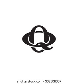 letter Q and O monogram logo