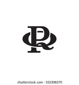 letter Q and P monogram logo