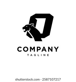 Letter Q Panther Logo Icon Vector