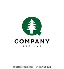 
Letter Q Pine Logo Symbol Vektorgrafik Vorlage.eps