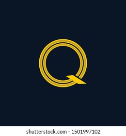 Letter Q Point Center Creative Modern Logo