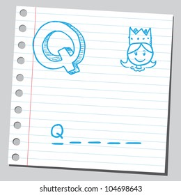 Carta Q para la reina