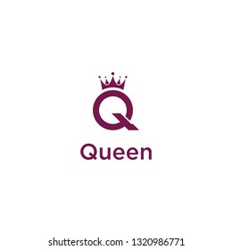 Letter Q Queen Logo Design Element Stock - Vector