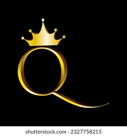 Letter Q, Queen Logo design template