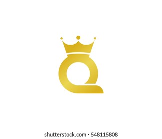 Letter Q Queen Logo Design Element