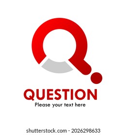 letter q with question design logo template illustration