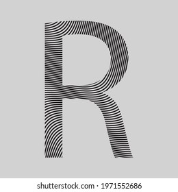 Letter Q - R logo icon design template 