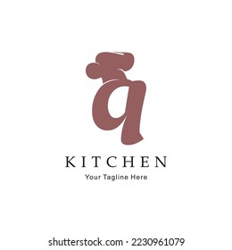 Buchstabe Q Restaurant-Logo-Vorlage 