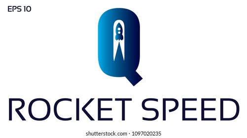 Letter Q Rocket Logo Design