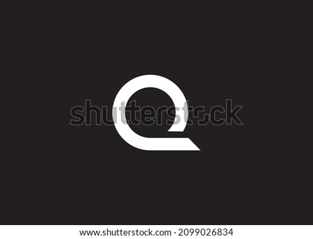 Letter Q Round Square Logo Design Element