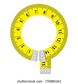 Letter q ruler icon. Cartoon illustration of letter q ruler vector icon for web
