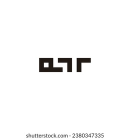 Letter Q S r square geometric symbol simple logo vector