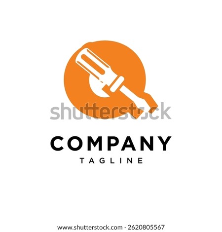 Letter Q Screwdriver Logo Icon Vector