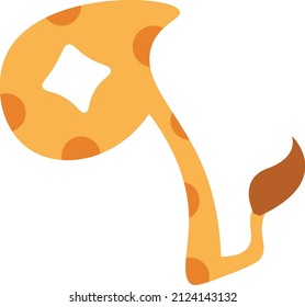 the letter Q shaped like a giraffe