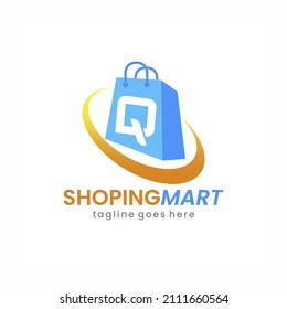 Letter Q Shop Bag Logo Design
