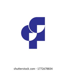 Letter q q  simple geometric circle and  triangle abstract logo vector