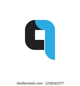 letter q simple geometric logo 