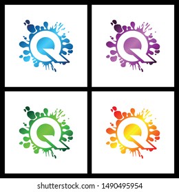 Letter Q simple logo icon design vector