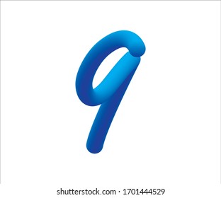 Letter q in small cap with tube shape