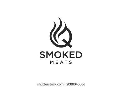 Letter Q For Smoky Restaurant Logo Design