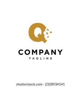 Letter Q Snack Bite logo icon vector template.eps