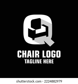 Letter Q Sofa Logo Design Template Inspiration, Vector Illustration.