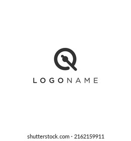letter Q with speedometer logo concept vector