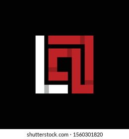 Letter Q Square Monogram Creative Abstract Modern Logo
