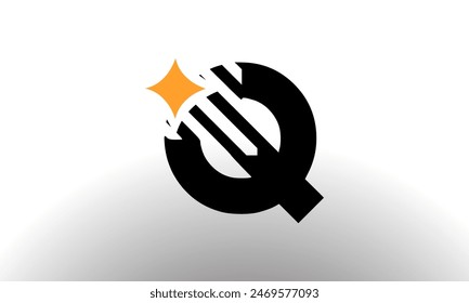 Letter Q Star logo icon design. Creative template for company and business