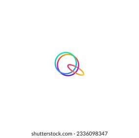 Letter Q switch logo icon design template elements.