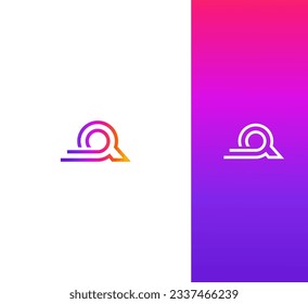 Letter Q switch logo icon design template elements.