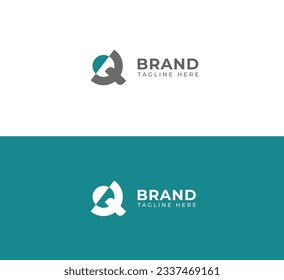 Letter Q switch logo icon design template elements.
