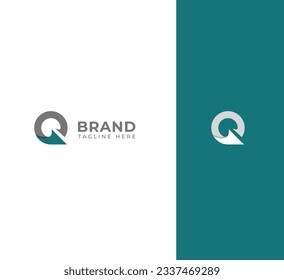 Letter Q switch logo icon design template elements. 3D Colorful Q letter logo.