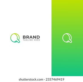Letter Q switch logo icon design template elements.